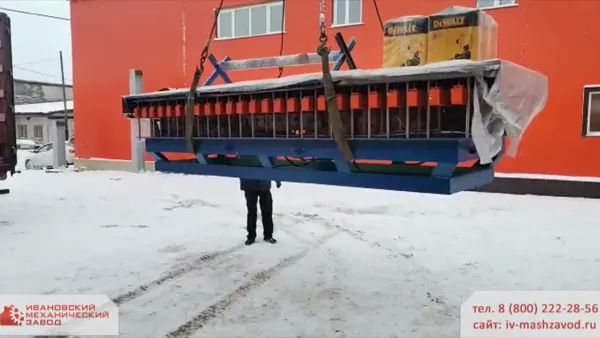 Отправка формовочного стола для производства стеклопластиковых настилов в г. Нижний Новгород